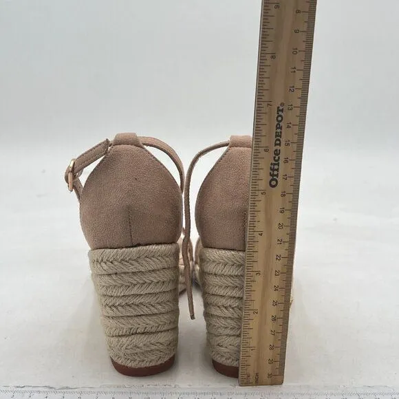 Women's Open Toe Ankle Strap Platform Vintage Wedge Espadrilles Sandals