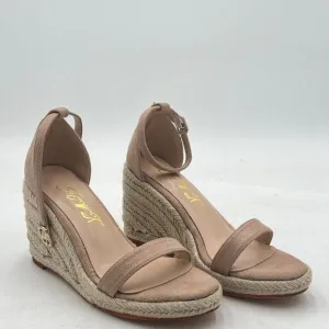 Women's Open Toe Ankle Strap Platform Vintage Wedge Espadrilles Sandals