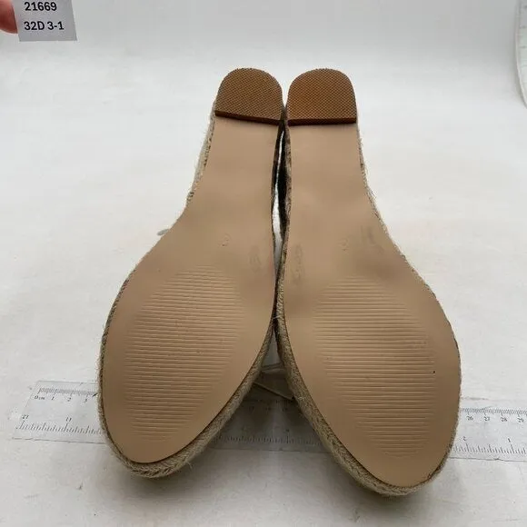 Women's Platform Wedges heels Sandals Wedge Ankle Strap Open Toe White Shoes