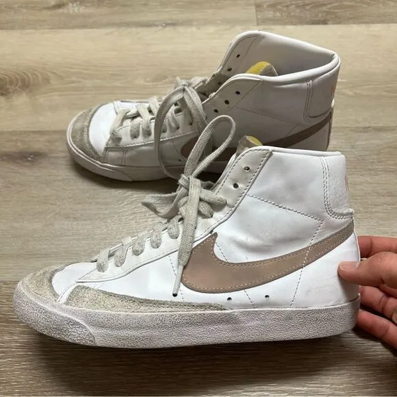 Womens Size 8.5 Nike Blazer Mid 77 White Pink Casual Sneakers CZ1055 118