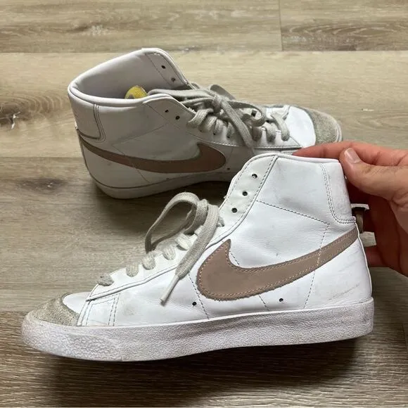 Womens Size 8.5 Nike Blazer Mid 77 White Pink Casual Sneakers CZ1055 118