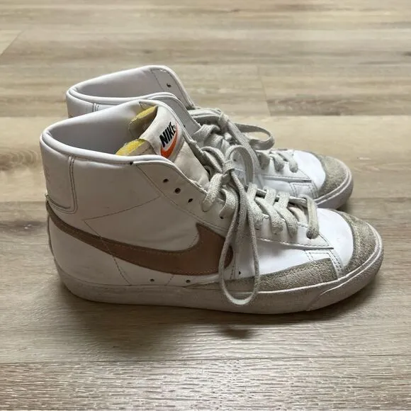 Womens Size 8.5 Nike Blazer Mid 77 White Pink Casual Sneakers CZ1055 118