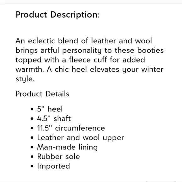 Woolrich Platform Shearling Heeled Boots | 8.5