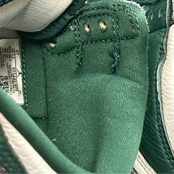 WORN Jordan Retro 1 George greenGrade school sz6