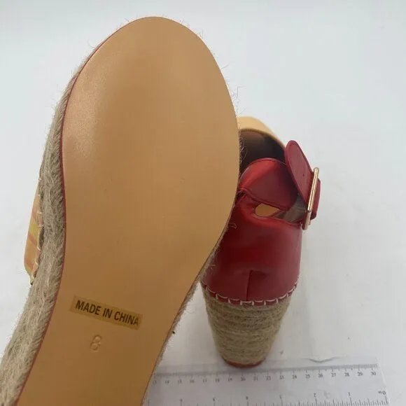 XYD Yellow Peep Toe Ankle Strappy Espadrilles Wedge Sandal Dress Roman Shoes