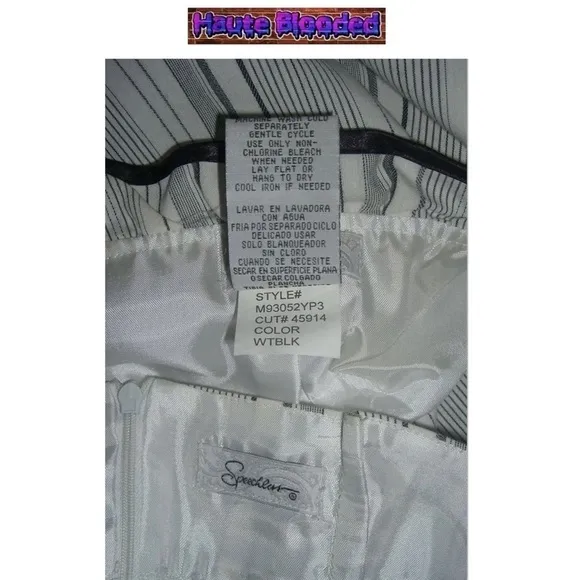 y2k Speechless Suit Striped Clueless Style Academia Office Work Blazer Skirt 13