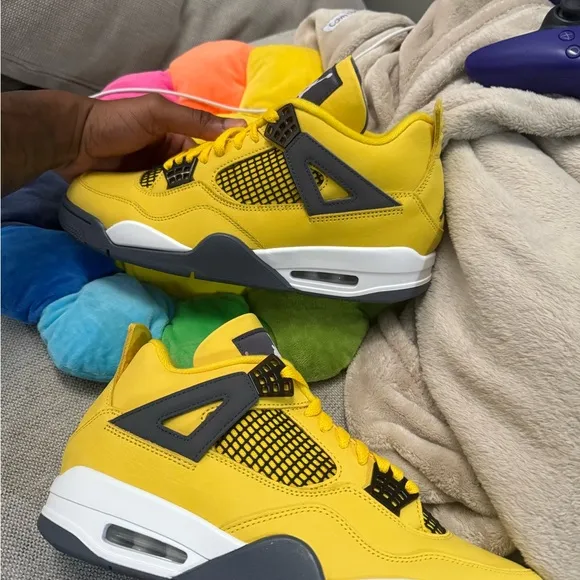 Yellow and Black Sneakers