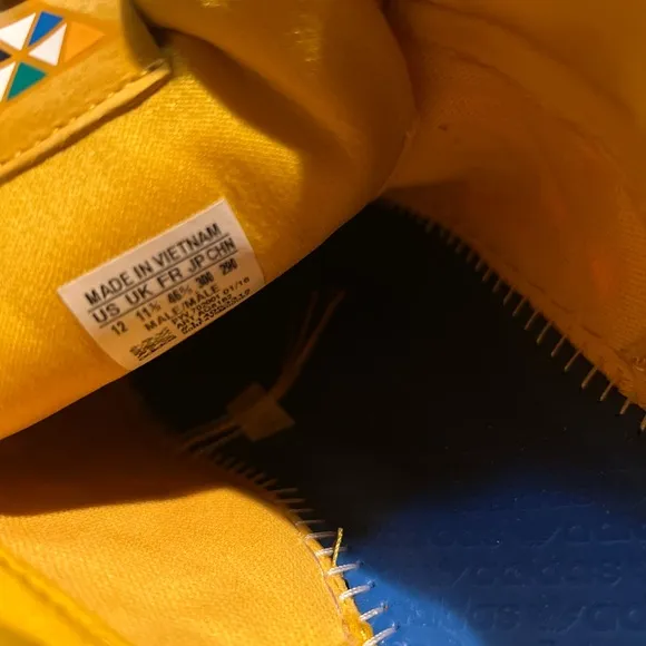 Yellow Geometric Sneakers