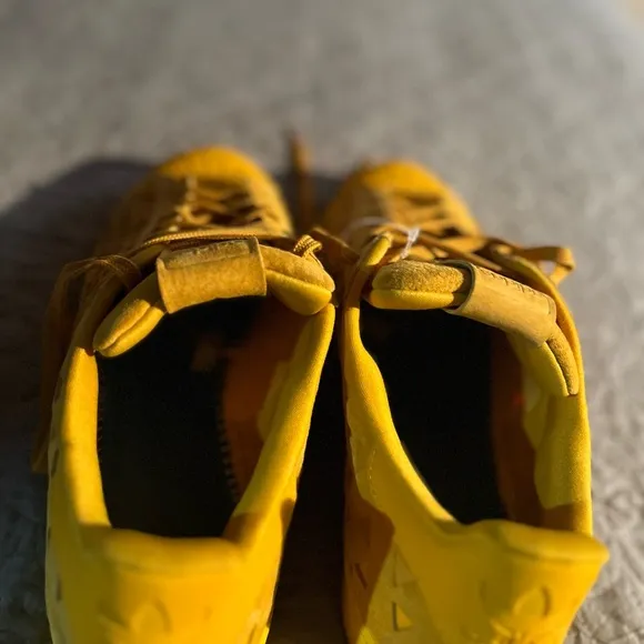 Yellow Geometric Sneakers