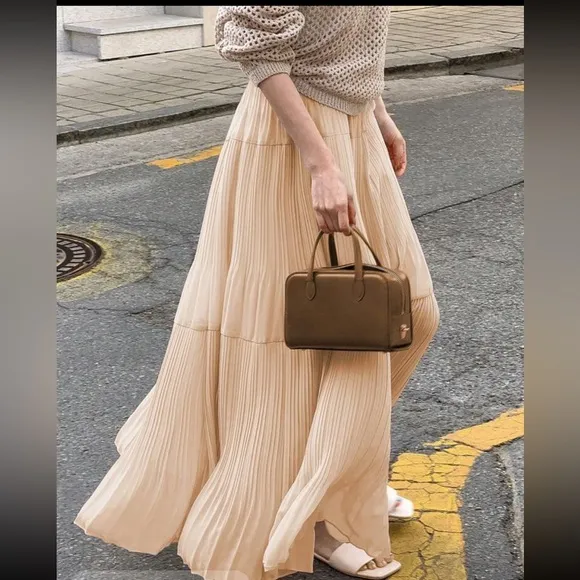 Yellow Ruffle tiered layered mesh flowery maxi skirt with elastic waistband