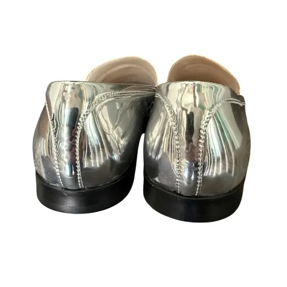 Yosi Samra Olivia Loafer Women’s Size 9.5 Silver New