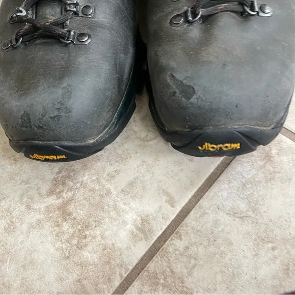 Zamberlan Mens Boots Black Size 14 Gore Tex Hiking Outdoor Vibram Italy Pre Owne