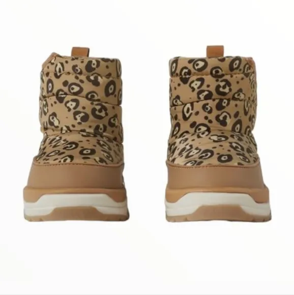 Zara Baby Padded Animal Print Boots Size 9