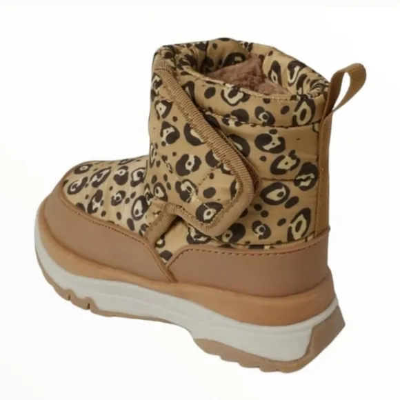 Zara Baby Padded Animal Print Boots Size 9