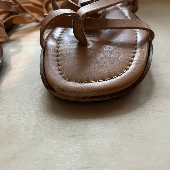 Zara limited edition strappy leather sandals