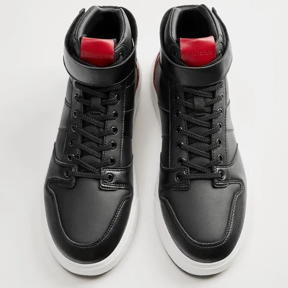 ZARA RETRO HIGH-TOP SNEAKERS SZ 12