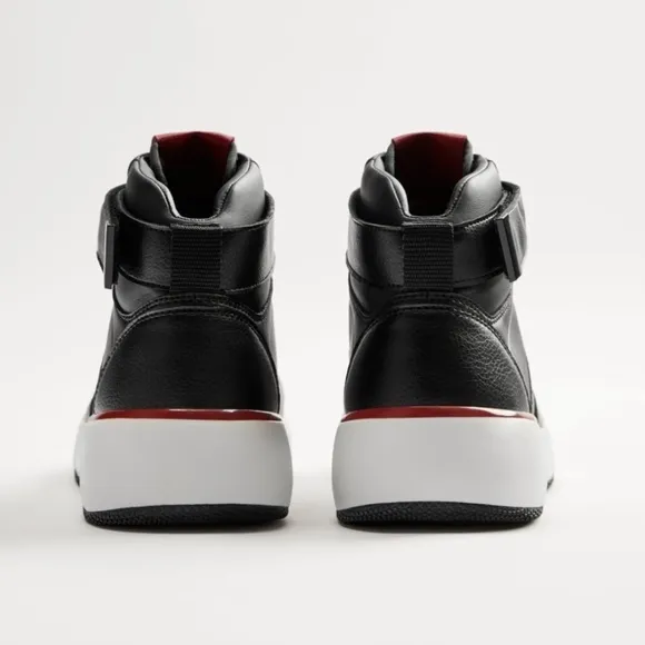 ZARA RETRO HIGH-TOP SNEAKERS SZ 12