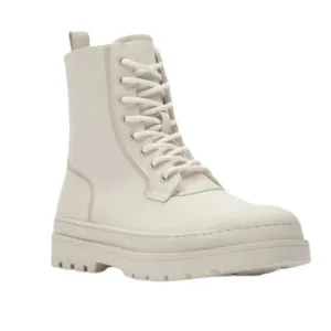 Zara Rubberized Lug Chunky Winter Snow Rain Shearling Boots Size 12