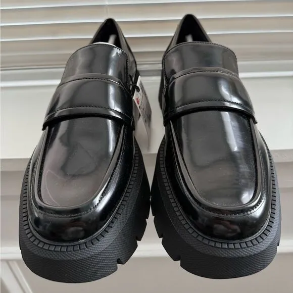 ZARA LUG SOLE LOAFERS Size 7.5